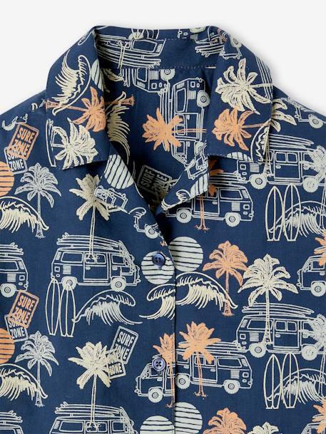 Chemise motifs surf garçon bleu imprimé 5 - vertbaudet enfant 