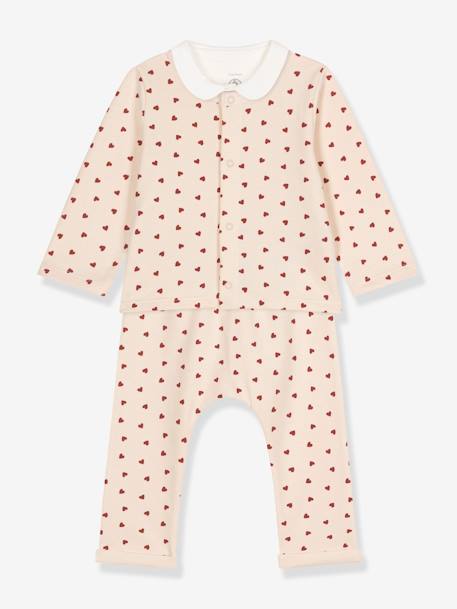 Ensemble 3 pièces en molleton léger bébé PETIT BATEAU beige imprimé 2 - vertbaudet enfant 