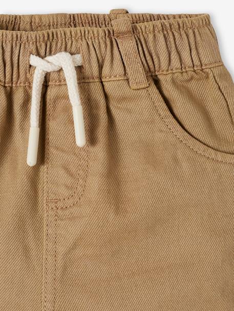 Pantalon droit bébé taille élastiquée beige 3 - vertbaudet enfant 