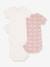 Lot de 3 bodies manches courtes baleines en coton PETIT BATEAU rose pâle 2 - vertbaudet enfant 