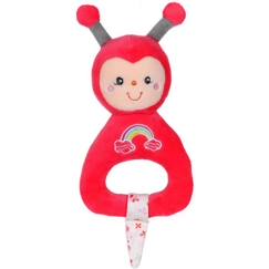 Hochet peluche coccinelle rose - GIPSY - 13 cm - pour bébé dès la naissance  - vertbaudet enfant