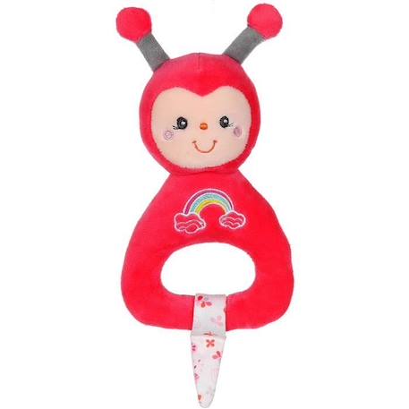 Hochet peluche coccinelle rose - GIPSY - 13 cm - pour bébé dès la naissance ROSE 1 - vertbaudet enfant 