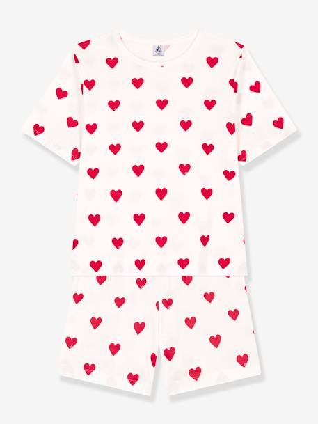 Pyjacourt coeur en coton femme PETIT BATEAU blanc 1 - vertbaudet enfant 