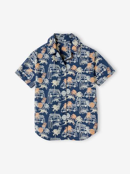 Chemise motifs surf garçon bleu imprimé 3 - vertbaudet enfant 