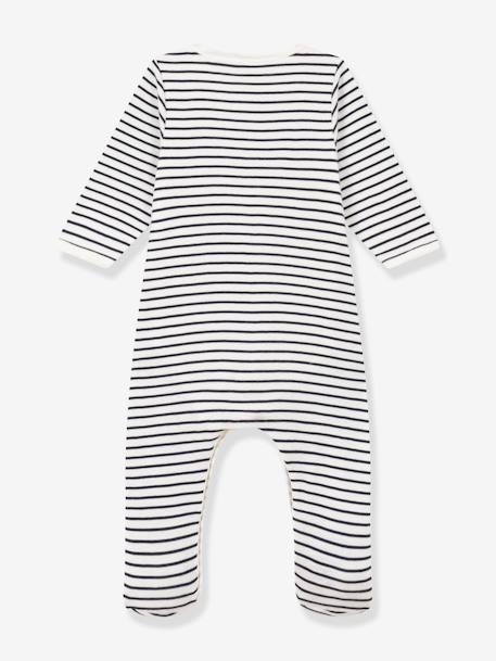 Bodypyjama à rayures en coton bébé PETIT BATEAU marine 4 - vertbaudet enfant 