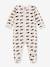 Pyjama bébé baleines marines en velours PETIT BATEAU beige chiné 1 - vertbaudet enfant 