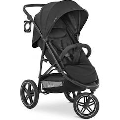 Puériculture-Poussette-Poussette polyvalente-Poussette Jogger Rapid 3R Black - Hauck - Poussette polyvalente - sport - 4 roues - Mixte