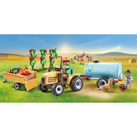 PLAYMOBIL 71442 Fermier avec tracteur et citerne - Country - Dès 4 ans VERT 2 - vertbaudet enfant 