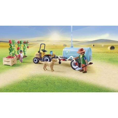 PLAYMOBIL 71442 Fermier avec tracteur et citerne - Country - Dès 4 ans VERT 4 - vertbaudet enfant 