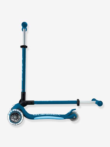 Primo Foldable Lights - Trottinette Pliable Lumineuse à 3 Roues - GLOBBER bleu pétrole+rose 6 - vertbaudet enfant 