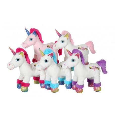 Gipsy Toys - Licorne Lica Bella Sparkle - 22 cm - Blanche & Rose Clair BLANC 3 - vertbaudet enfant 