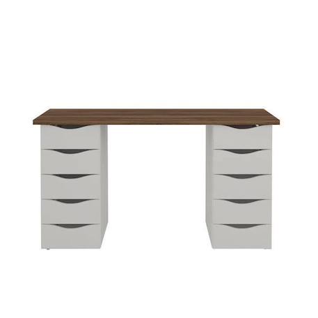 Bureau - AKITEN RETAIL - Sirius - 10 tiroirs - Style scandinave MARRON 2 - vertbaudet enfant 