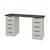 Bureau - AKITEN RETAIL - Sirius - 10 tiroirs - Style scandinave MARRON 1 - vertbaudet enfant 