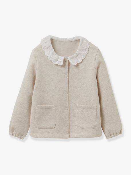 Cardigan en molleton fille - coton bio CYRILLUS  - vertbaudet enfant