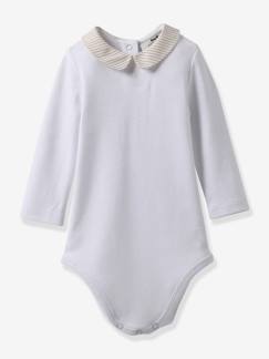 Bébé-Body-Body bébé col en seersucker coton biologique CYRILLUS