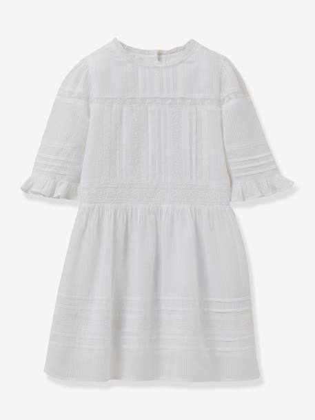 Robe Lisy fille collection fêtes et mariages CYRILLUS blanc 1 - vertbaudet enfant 