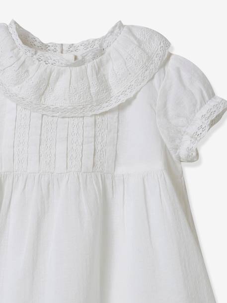 Robe bébé collection fêtes et mariages CYRILLUS blanc 4 - vertbaudet enfant 