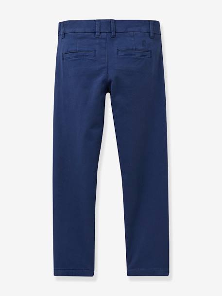 Chino light garçon Cyrillus bleu azur+indigo 4 - vertbaudet enfant 