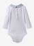 Body col rayé bébé coton biologique CYRILLUS rayé bleu 2 - vertbaudet enfant 