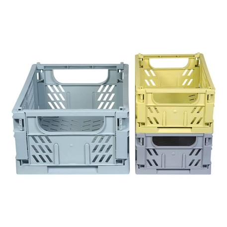 Caisses de rangement Ella, set de 3 JAUNE 2 - vertbaudet enfant 