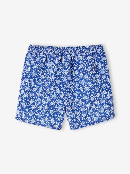 Boxer de bain fleuri homme collection Team famille bleu imprimé 5 - vertbaudet enfant 