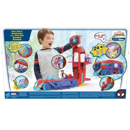 Quartier général Arachno-mobile 2 en 1 deluxe, Spidey et ses Amis Extraordinaires, jouet préscolaire, dès 3 ans BLANC 5 - vertbaudet enfant 