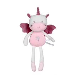 Jouet-Premier âge-Doudous et jouets en tissu-Gipsy Toys - Pantin "Les P'tits Féeriques" Licorne  - 24 cm - Rose