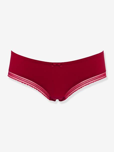 Shorty de grossesse taille basse Milk Cache Coeur bordeaux 1 - vertbaudet enfant 