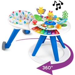 Jouet-BABY EINSTEIN Table d'activités 4 en 1 - Around We Go, Pivotant à 360 degrés, Hauteur Réglable, Musique et Lumières