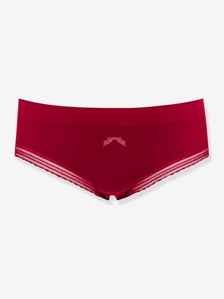 Shorty de grossesse taille basse Milk Cache Coeur bordeaux 4 - vertbaudet enfant 