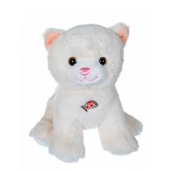 Jouet-Premier âge-Gipsy Toys - Dogz & Kats Sonores - Peluche - 18 cm - Chat - Blanc