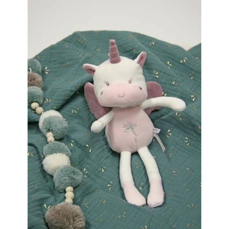 Gipsy Toys - Pantin 'Les P'tits Féeriques' Licorne  - 24 cm - Rose ORANGE 2 - vertbaudet enfant 