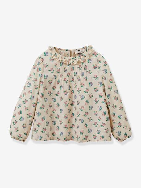 Blouse imprimée Suzy fille CYRILLUS écru 1 - vertbaudet enfant 