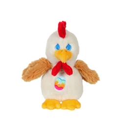 Jouet-Premier âge-Gipsy Toys - Les Amis de Pâques Sonores - Coq - 13 cm - Crème