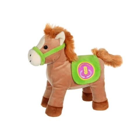 Gipsy Toys - Race Poneez Sonore n°9 - 22cm - Marron Dossard Vert MARRON 2 - vertbaudet enfant 