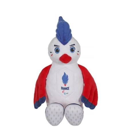 Gipsy Toys - Coq Peluche - Equipe de France Paralympique - Peluche Officielle Sous Licence - 24 cm assis ROUGE 4 - vertbaudet enfant 