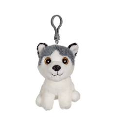 Jouet-Gipsy Toys - Porte-clés Chien Husky - 12 cm - Gris & Blanc