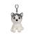 Gipsy Toys - Porte-clés Chien Husky - 12 cm - Gris & Blanc GRIS 1 - vertbaudet enfant 