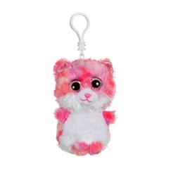 Jouet-Premier âge-Gipsy Toys - Porte-clés Brilloo Friends en Peluche - Chat Roomy - 8 cm