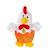 Gipsy Toys - Easter Friends Musicaux - Coq - 15 cm - Orange ORANGE 1 - vertbaudet enfant 