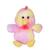 Gipsy Toys - Peluche Basse Cour Colorée - 15 cm - Poule - Rose & Jaune JAUNE 1 - vertbaudet enfant 