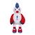 Gipsy Toys - Coq Peluche - Equipe de France Paralympique - Peluche Officielle Sous Licence - 24 cm assis ROUGE 1 - vertbaudet enfant 