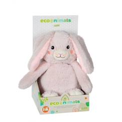 Gipsy Toys - Mon doudou Econimals  - Lapin en Peluche - 24 cm - Rose  - vertbaudet enfant