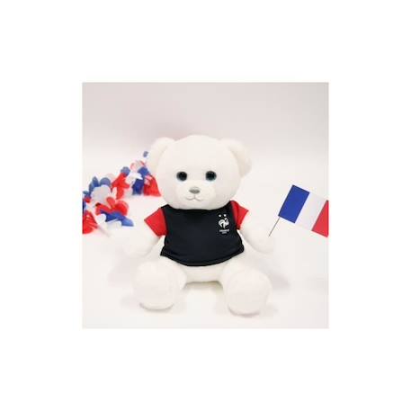 Gipsy Toys - Ours FFF- 25 cm - Bleu Blanc Rouge BLEU 3 - vertbaudet enfant 