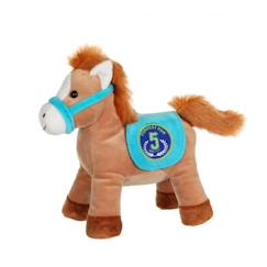 Jouet-Premier âge-Peluches-Gipsy Toys - Race Poneez Sonore n°5 - 22cm - Marron Dossard Bleu