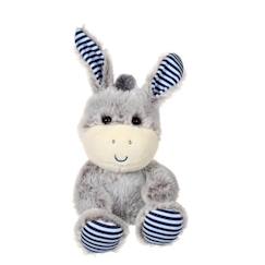 -Gipsy Toys - Les marinières - Âne - 15 cm - Gris Rayures Bleues