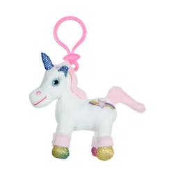 Jouet-Premier âge-Gipsy Toys - Porte-clés - Licorne Lica Bella 10 cm - Blanc Rose