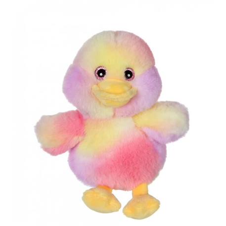 Gipsy Toys - Peluche Basse Cour Colorée - 15 cm - Canard - Rose & Jaune JAUNE 2 - vertbaudet enfant 