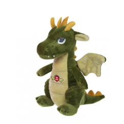 Jouet-Premier âge-Peluches-Gipsy Toys - Dragon sonore - 17 cm - Vert