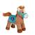 Gipsy Toys - Race Poneez Sonore n°5 - 22cm - Marron Dossard Bleu MARRON 2 - vertbaudet enfant 